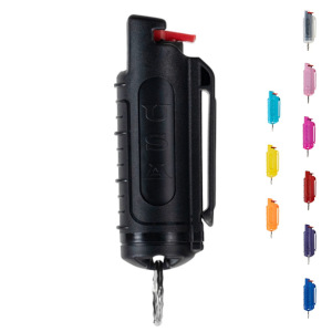 Police Magnum- Belt Clip Pepper Spray Keychain