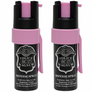 Police Magnum- Pink Pepper Spray Pocket Clip
