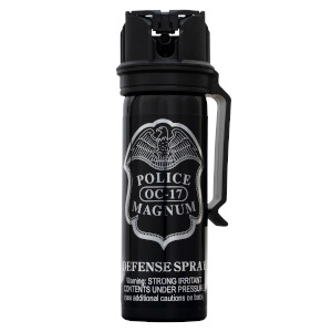 Police Magnum- 3oz Belt Clip Pepper Spray Fogger